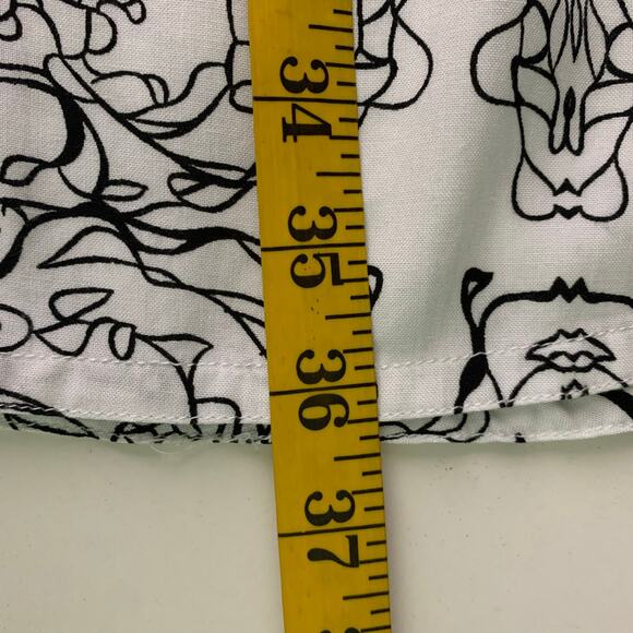 SOFT SURROUNDINGS Skirt Amaranth PM Abstract Modern Artsy Elastic Back Waist - Picture 14 of 14